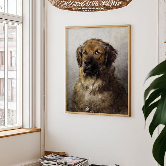 Vintage Leonberger Aquarel 