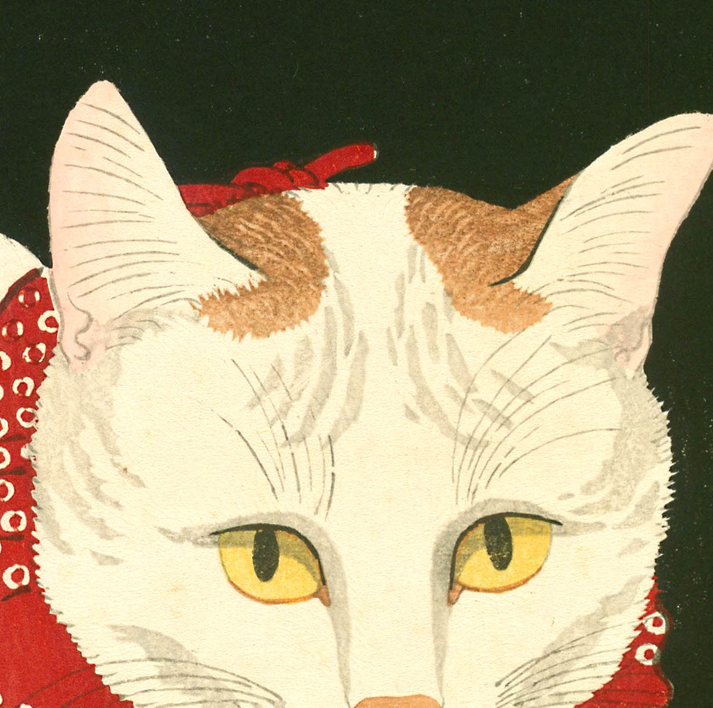 Detail Japanse kat poster White Cat Takahashi Shotei
