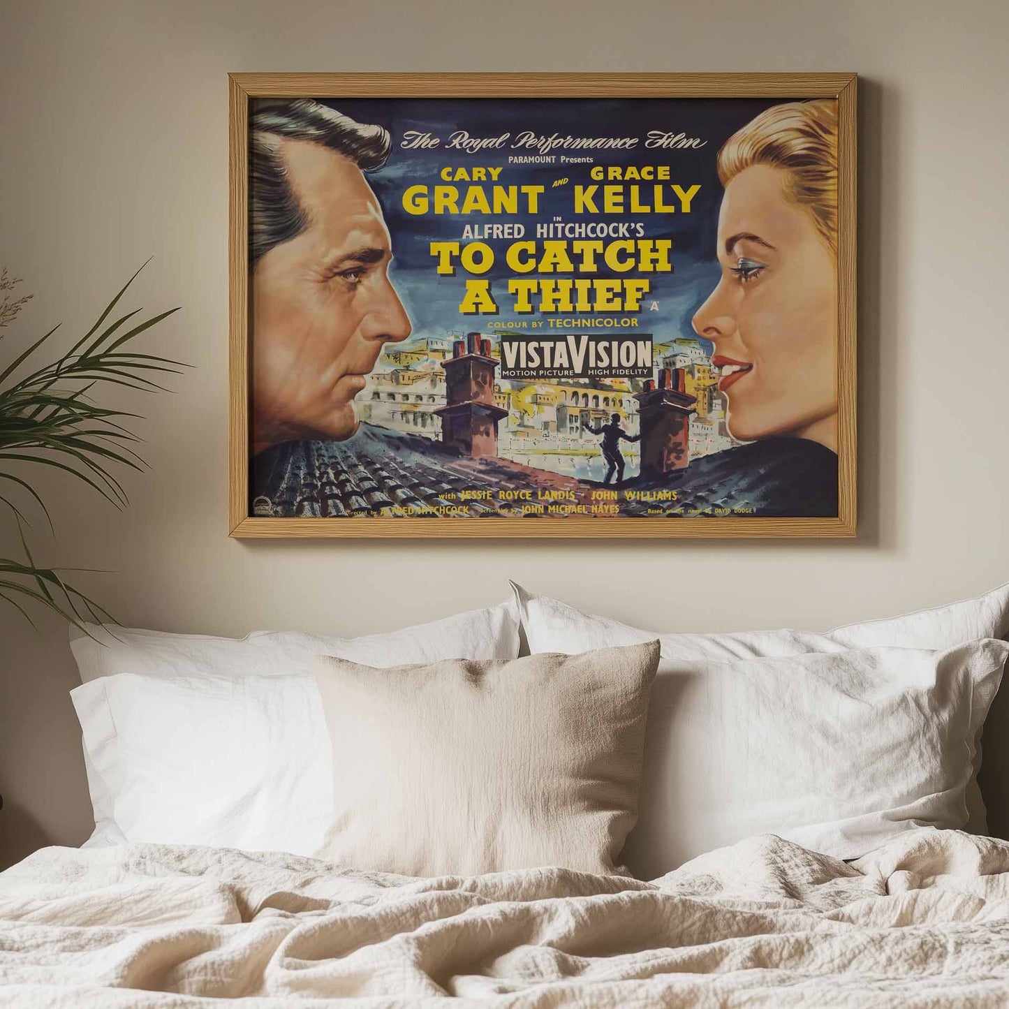 Über den Dächern von Nizza – Alfred Hitchcock Filmplakat