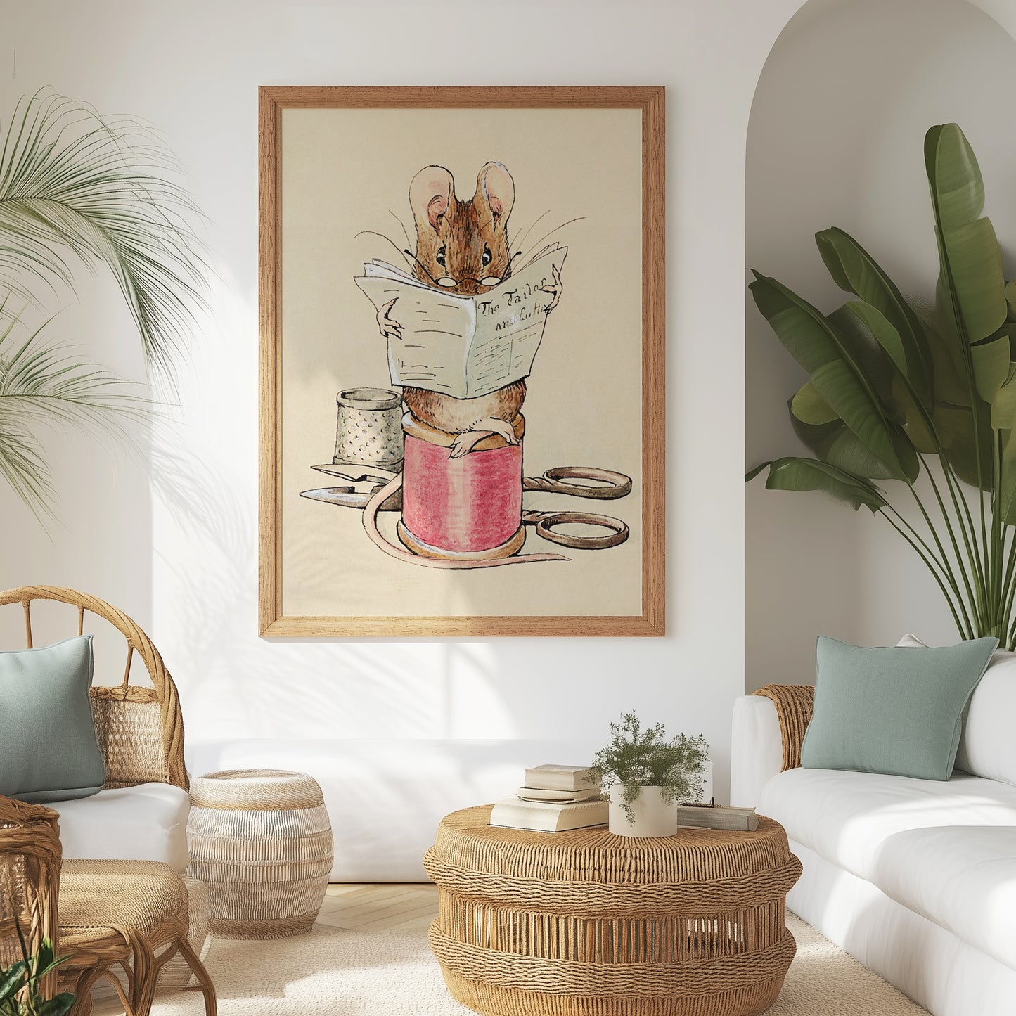 The Tailor Mouse 1902 Print – Beatrix Potter Poster