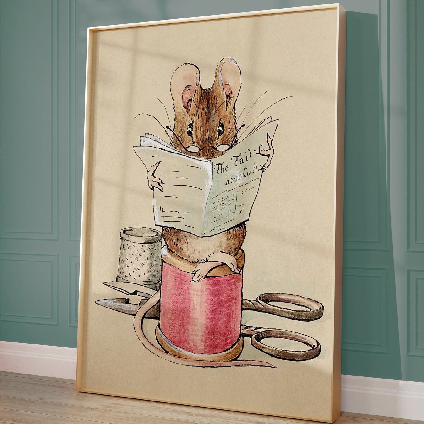 The Tailor Mouse 1902 Print – Beatrix Potter Poster