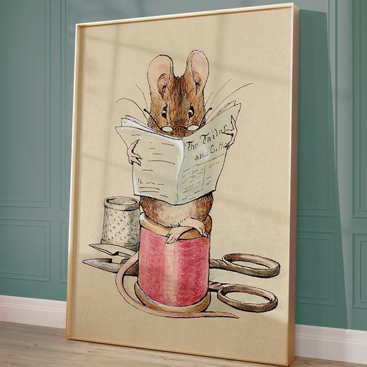 The Tailor Mouse 1902 Print – Beatrix Potter Poster
