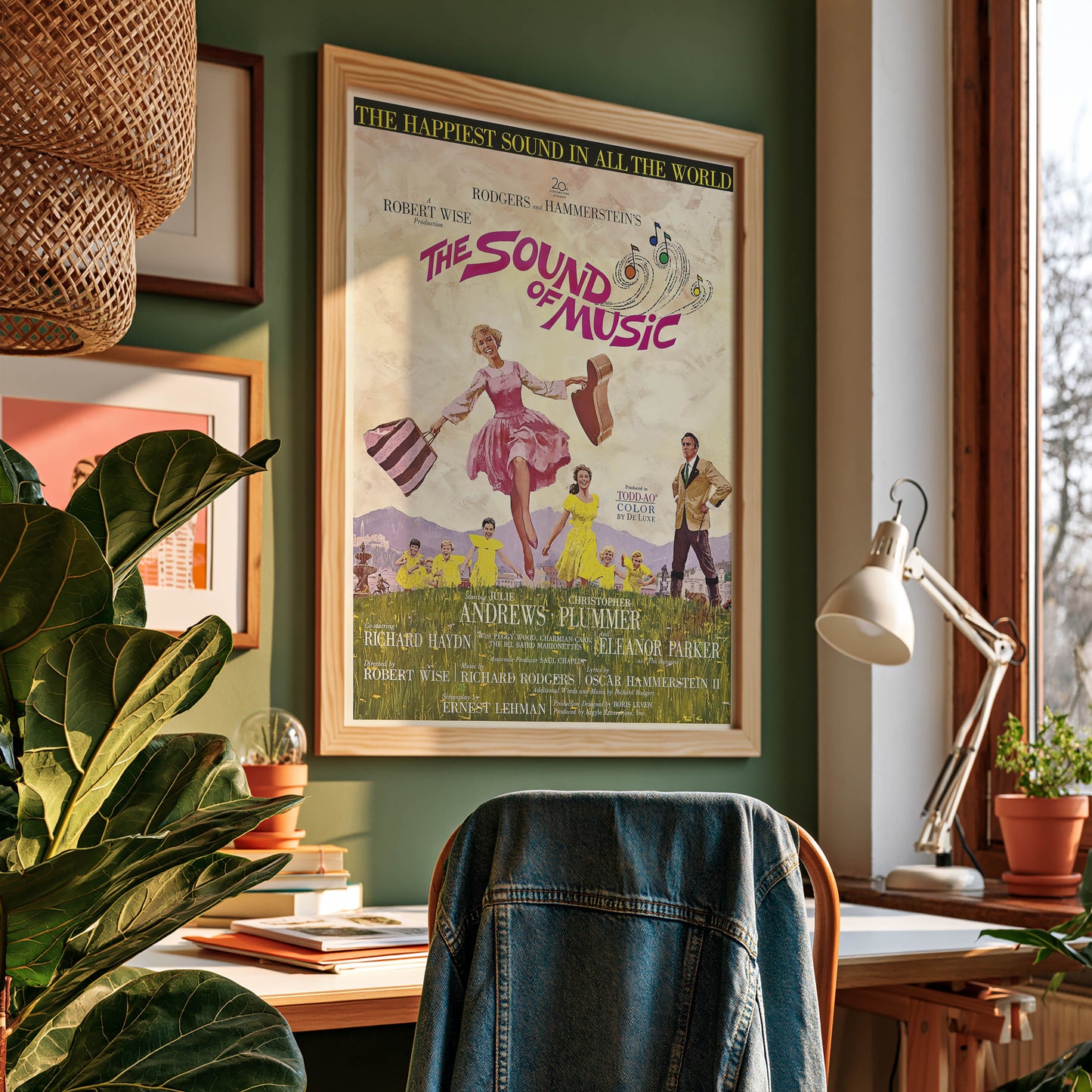 The Sound Of Music Poster aan de muur in een tienerkamer.