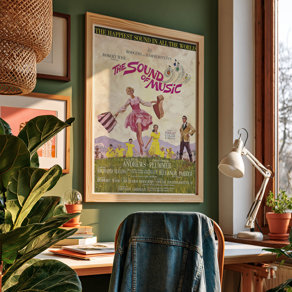 The Sound Of Music Poster aan de muur in een tienerkamer.