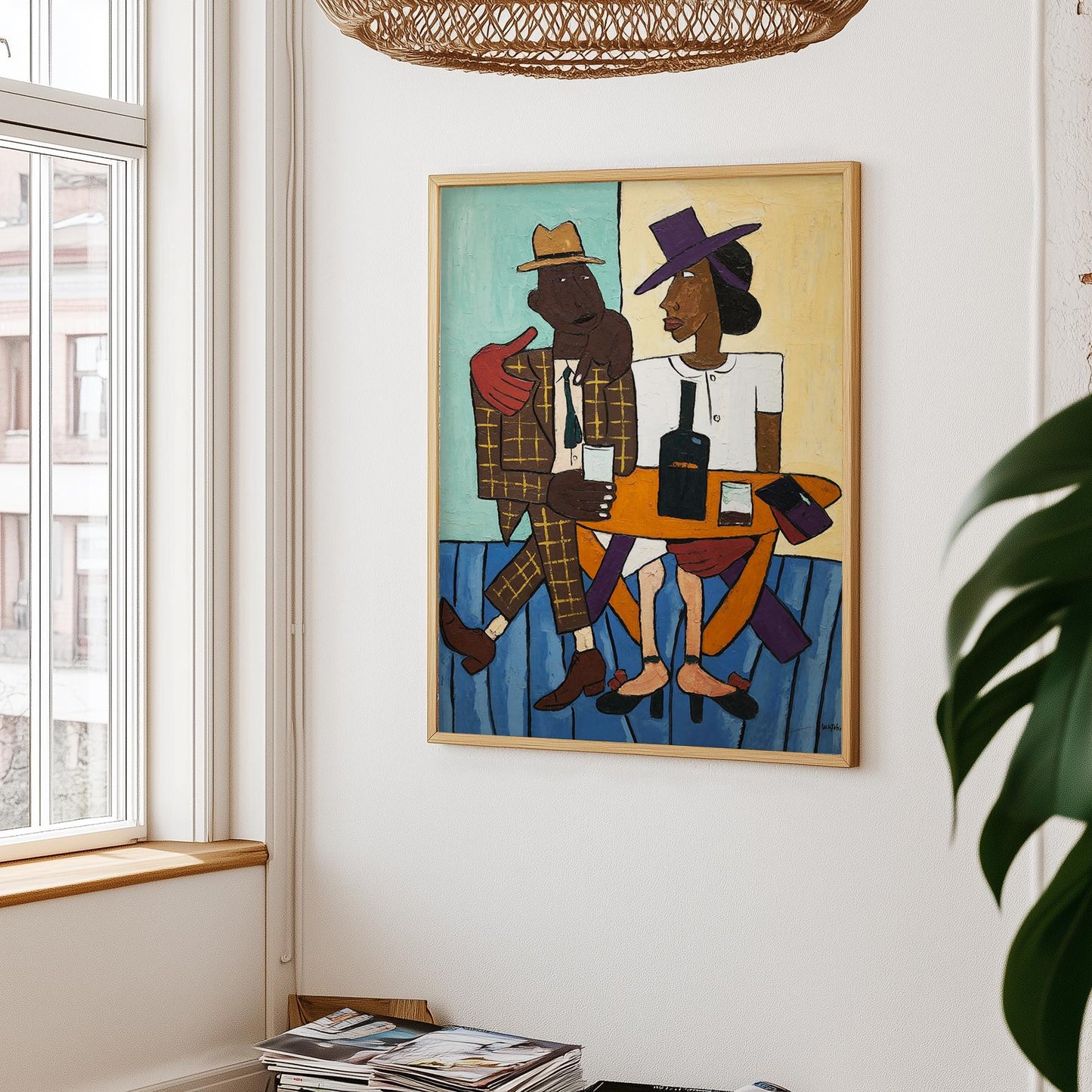 Kleurrijke Harlem Renaissance Kunstposter van William H. Johnson