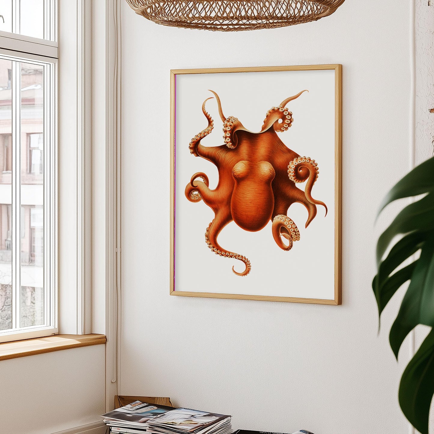 Oktopus Poster - Tintenfisch Druck