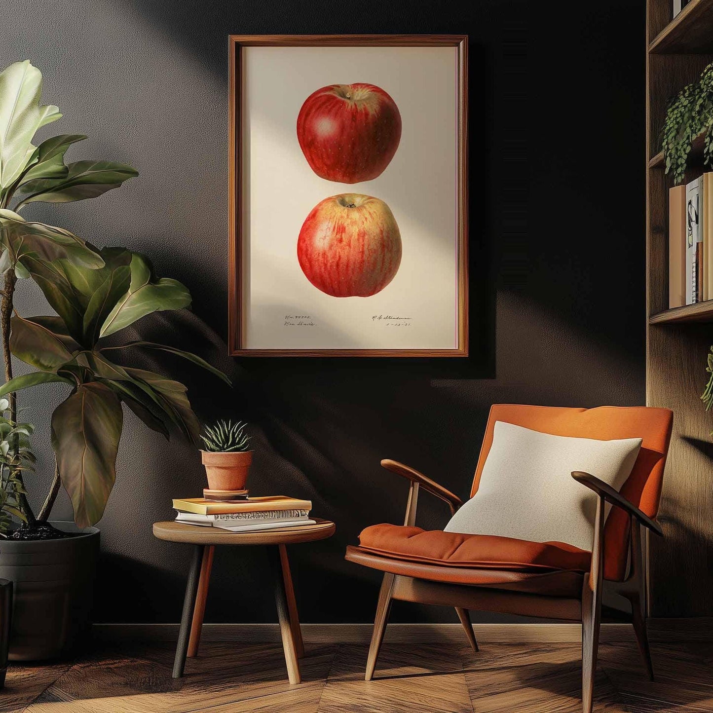 Vintage Apple Poster – Botanical Illustration