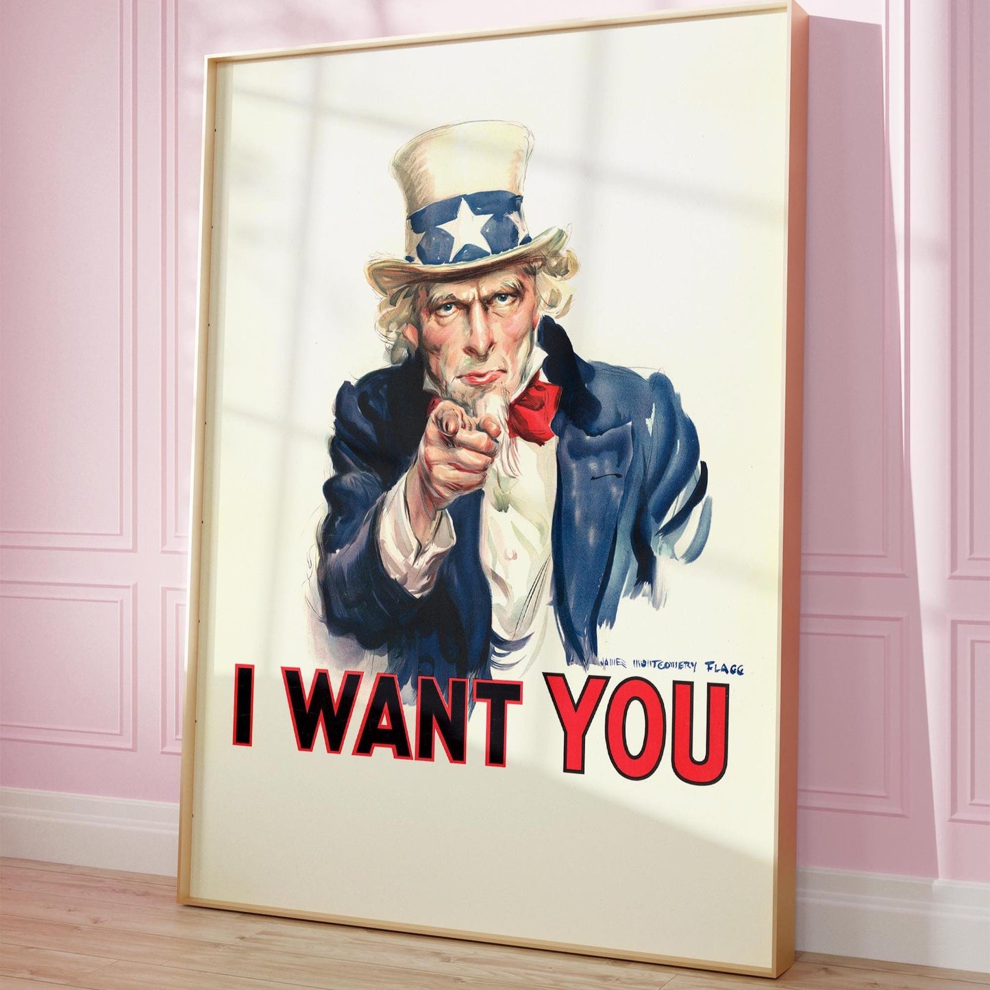 I Want You – Uncle Sam Recruitment Poster (WWI Propaganda)