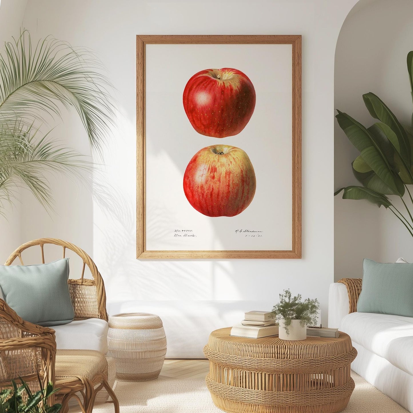 Vintage Apple Poster – Botanical Illustration