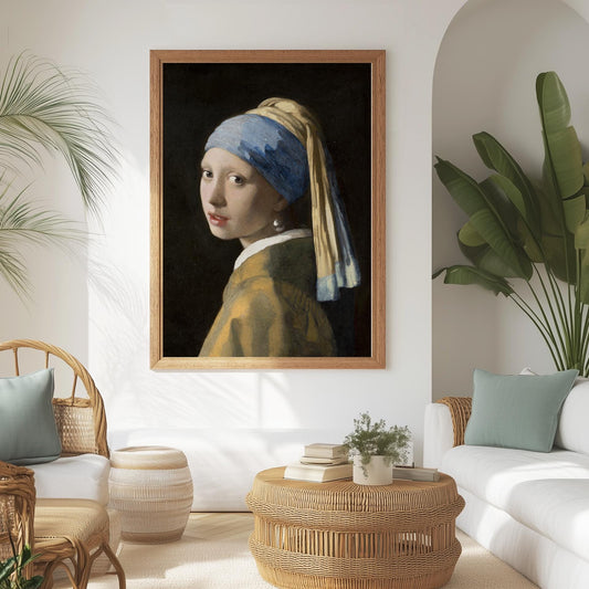 Das Mädchen mit dem Perlenohrring – Johannes Vermeer Reproduktionsplakat