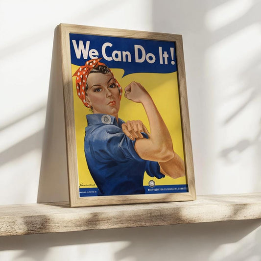 Wir schaffen das! – Kultplakat von J. Howard Miller, feministisches Symbol