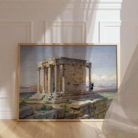 Tempel der Athena Nike – Klassisches Architekturplakat von Carl Werner (1877)