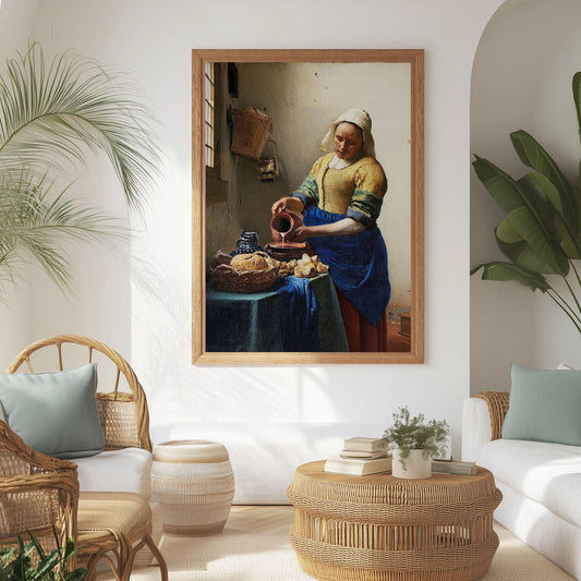 Das Milchmädchen – Vermeer Poster