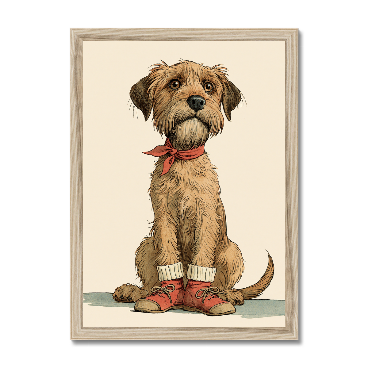Illustratie van een schattig hondje