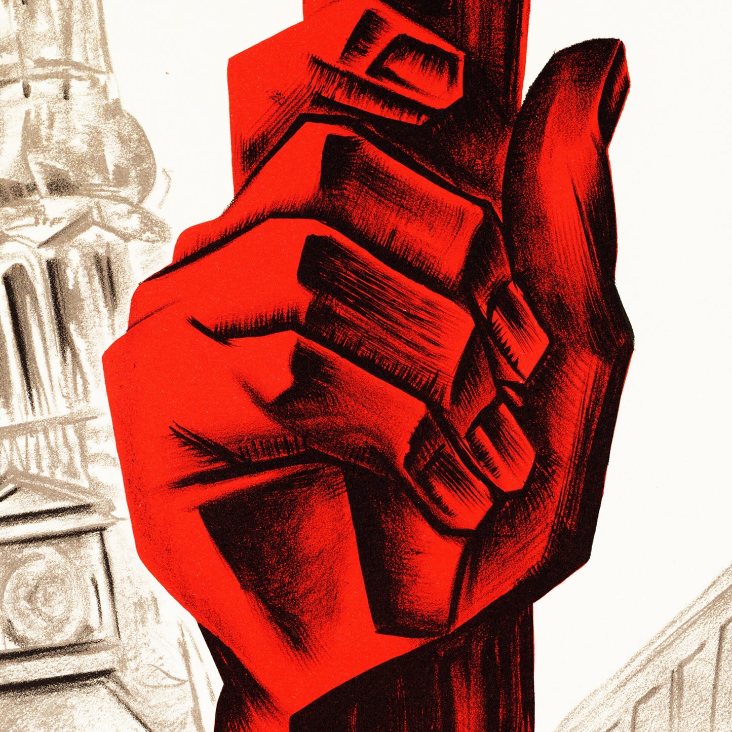 Sozialistisches politisches Plakat – Historischer Propagandadruck