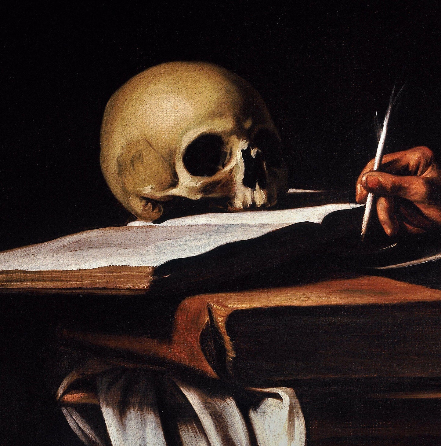 Das Plakat „Der schreibende Heilige Hieronymus“ von Caravaggio