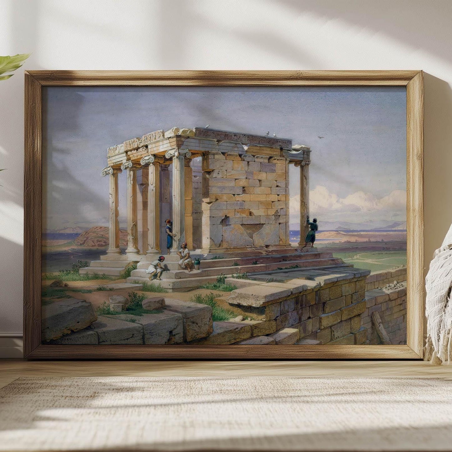 Tempel der Athena Nike – Klassisches Architekturplakat von Carl Werner (1877)