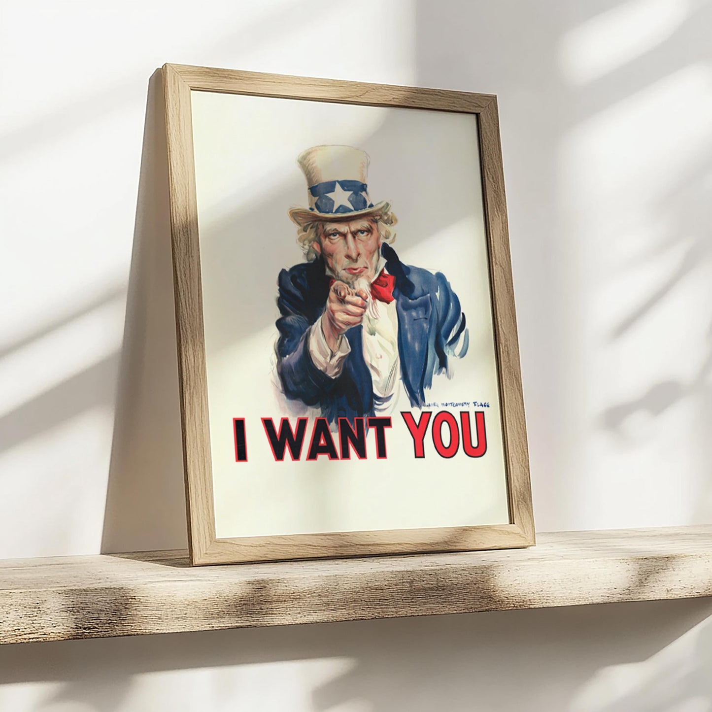 I Want You – Uncle Sam Recruitment Poster (WWI Propaganda)