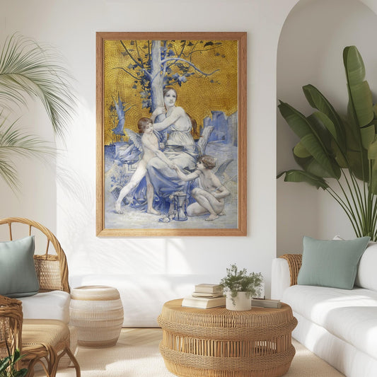 Allegorie der Zeit – Symbolistische Kunst Poster
