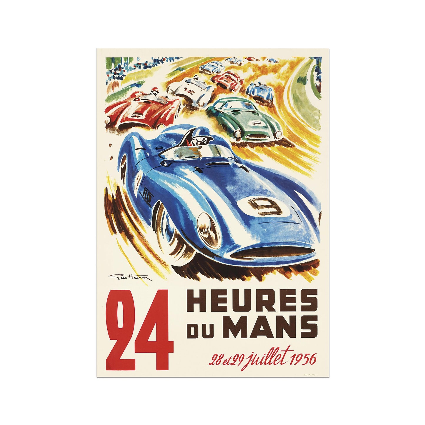 Le Mans-Poster, 24 Stunden von Le Mans-Druck