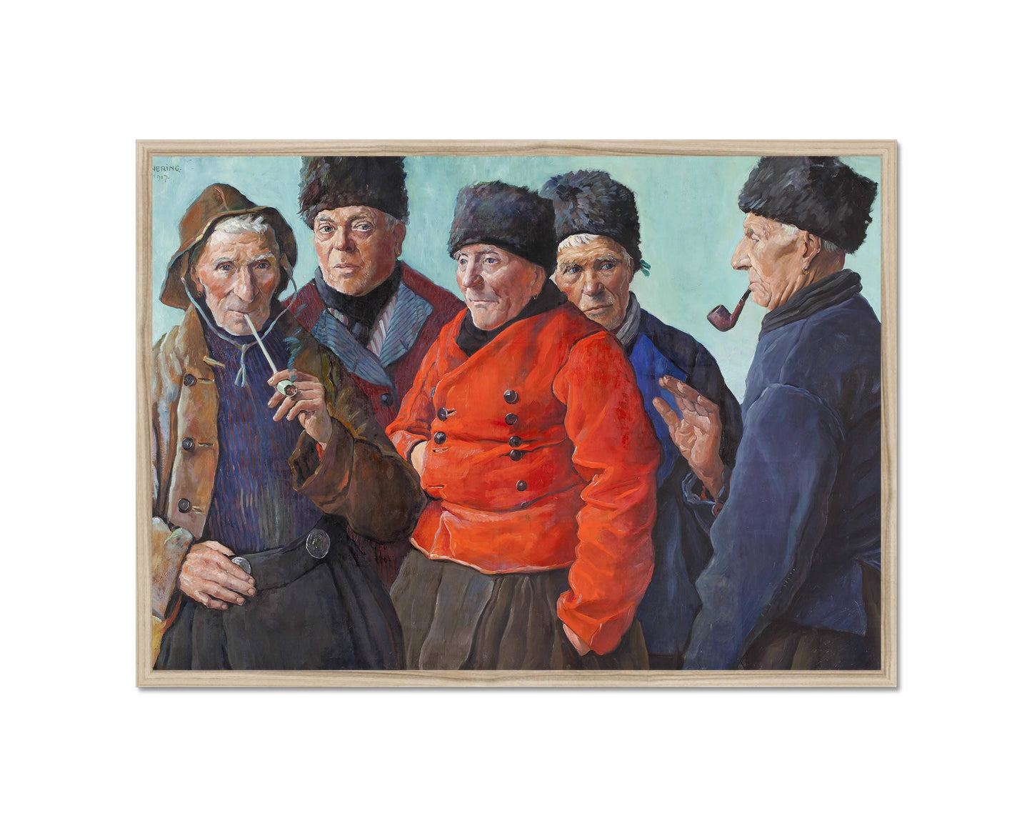 Fischer aus Volendam – Gruppenporträt in traditioneller Tracht, ca. 1900