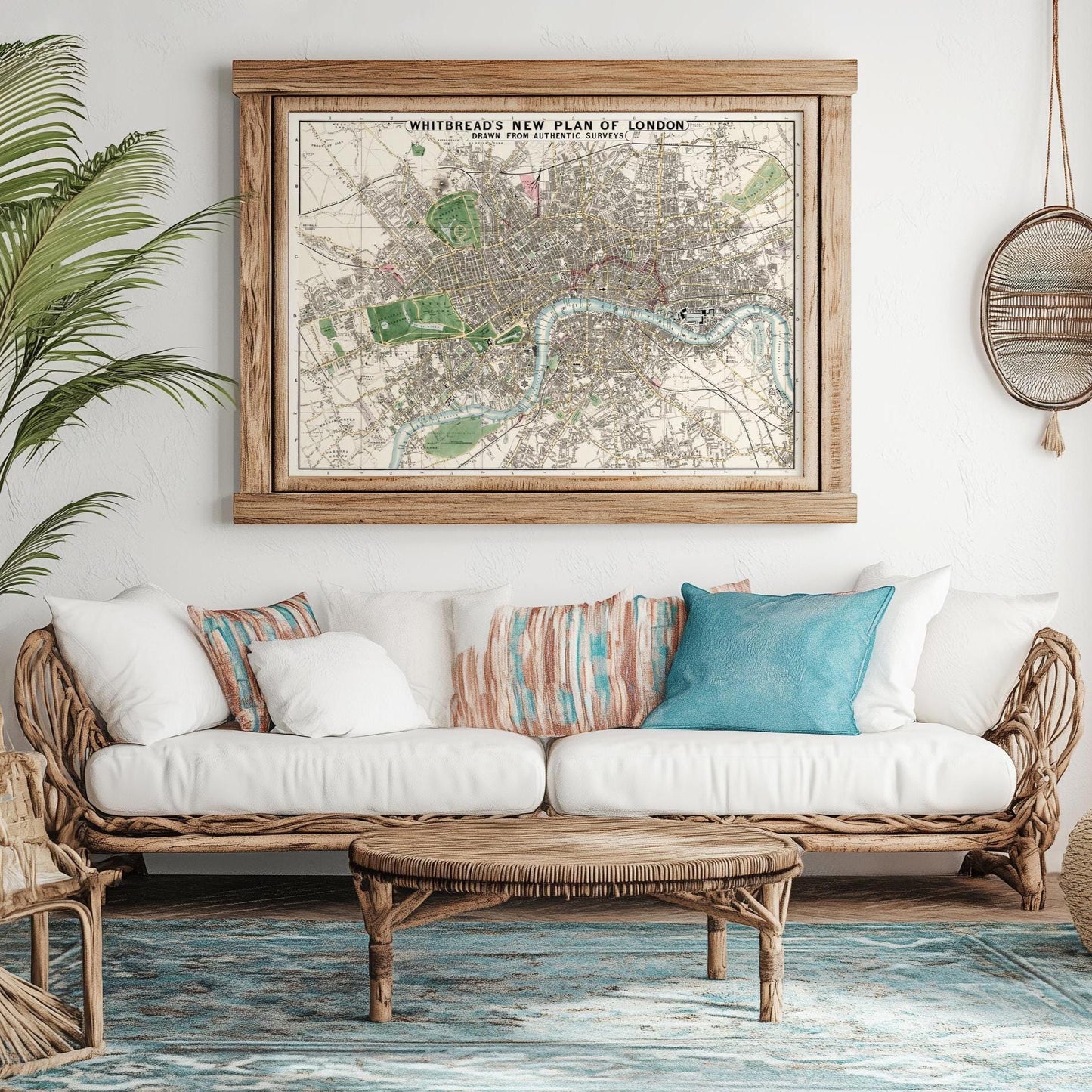 Karte von London – Vintage Stadtplan
