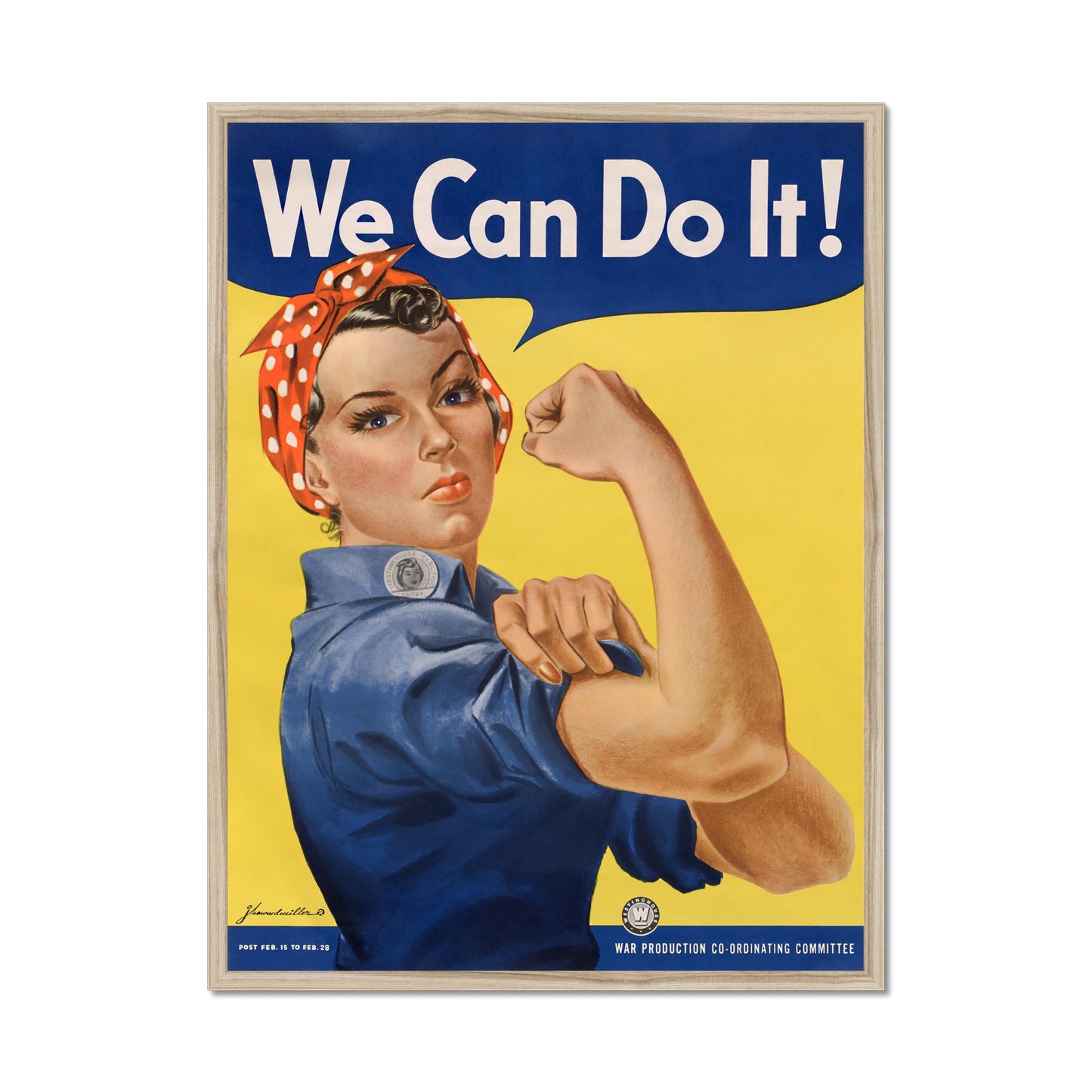 Wir schaffen das! – Kultplakat von J. Howard Miller, feministisches Symbol