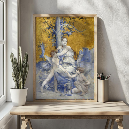 Allegorie der Zeit – Symbolistische Kunst Poster