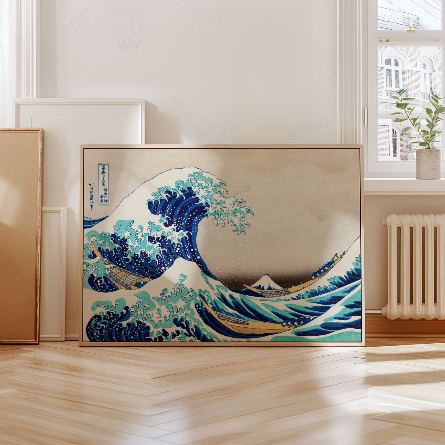 Die große Welle – Japanisches Kunstplakat von Hokusai